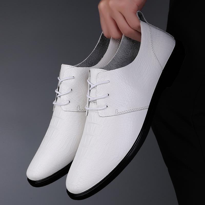 Luxury Brand Men Handmade Casual High-quality Oxford Business Work Shoes Lace-up Non-slip Comfortable Man British Style Shoes