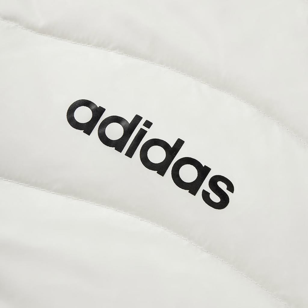 Adidas FW24 Lightweight Hooded Down Jacket Outdoor Training Windproof Warm Short Unisex Jackets Han-Jade-White JW1681