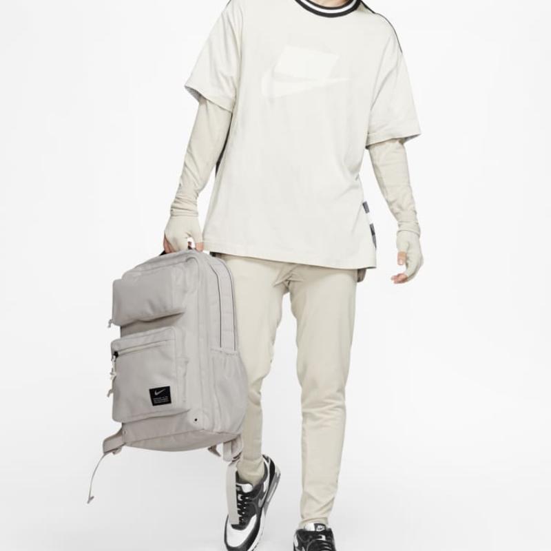 Nike Polyester Backpack Regular Unisex Light Rosewood Umber Gray Casual CK2668-104