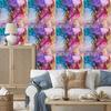 Ink Wallpaper Violet, Purple and Blue for Living Room and Bedroom 50x1000