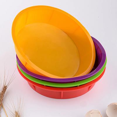 Rainbow Layered Silicone Cake Mold High Temperature Resistant Round Baking Mold Kitchen Household Oven Cake Embryo Baking Pan