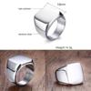 Vnox Retro-Initialen-Siegelring für Männer, 18 mm, sperrig, schwerer Stempel, männliches Band, Edelstahl, Buchstaben, individueller Schmuck, Geschenk für Ihn