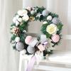 Handmade Christmas Wreath: Poria Vine Circle for Window Display or Door Hanging in Hotels and Malls
