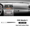 Carbon Fiber Car Center Console Instrument Panel Trim Strips Interior Decoration Sticker For Mazda 3 2004-2009 Auto Accessories DD4