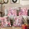 Rosa Weihnachtskissenbezüge: Weihnachtsmann, Schneemann & Festliche Freuden Sofas, Schlafzimmer-Kissenbezüge, Weihnachtsgeschenke