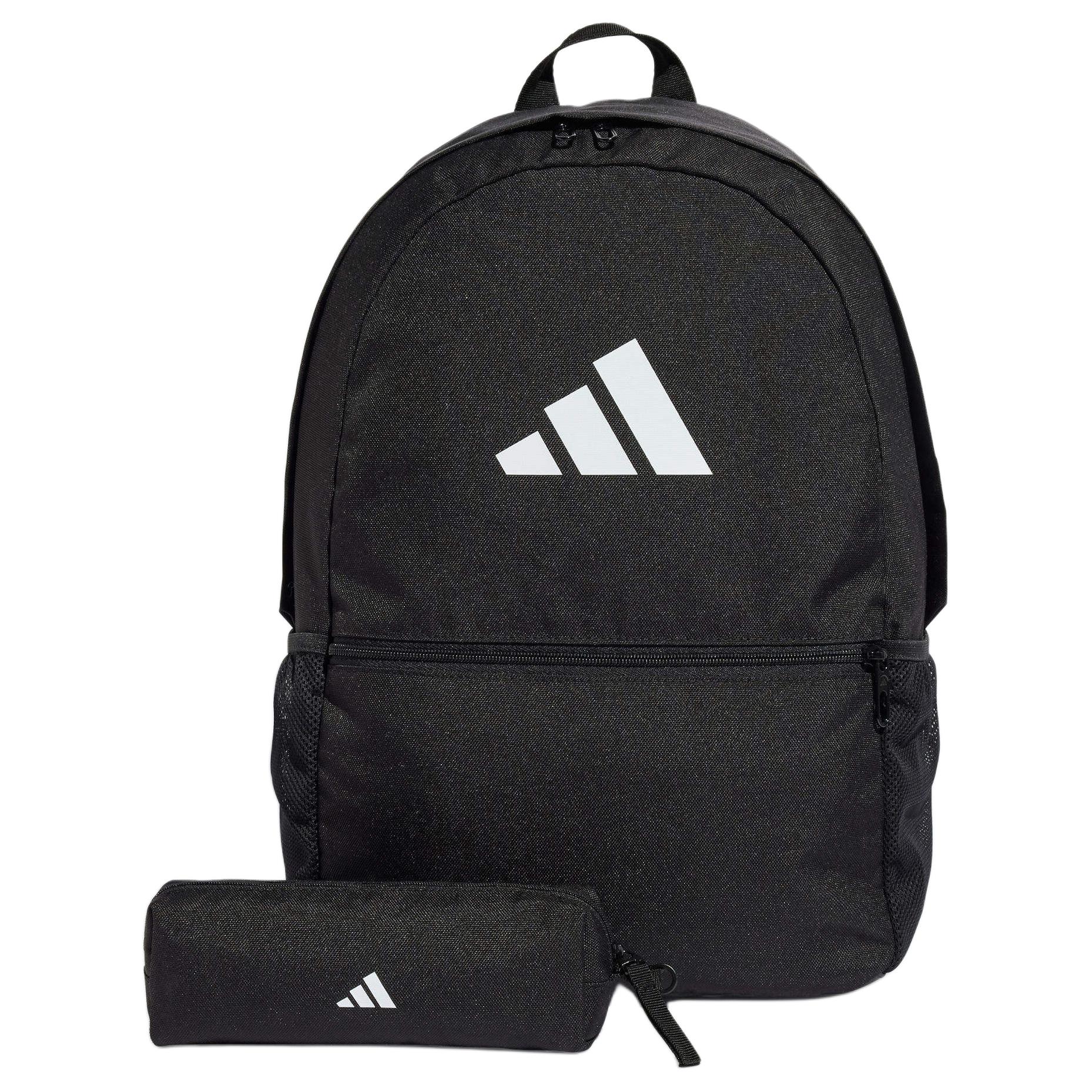 Adidas 23.25L Brand Logo Polyester Backpack Unisex Backpack Black JI8081 Black