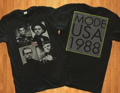 Maglietta Vintage Depeche Mode US Tour 1988, T-shirt da concerto pesante