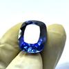 Natural Blue Tanzanite Loose Gemstone 15.20 Ct Cushion Cut for Jewelry Making and Gem Collections