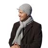 Men' Gray Set - Dakar Hat and Scarf, 100% Acrylic