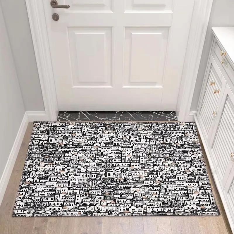 Fun Art Lady Portrait Carpet Rug for Living Room Bedroom Anti-slip Carpets Decor Bedside Soft Floor Mat Kitchen Entrance Mats