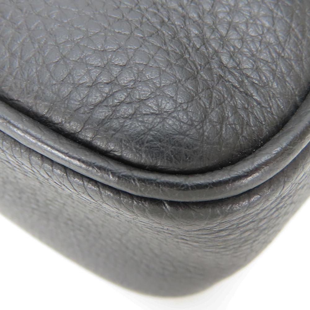 Used COACH Shoulder Bag C6583 Signature canvas/leather black Diagonally hung