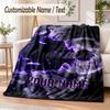 Coperta in Flanella Personalizzata con Nome Solo Leveling Morbida e Calda per Divano, Letto, Uso Interno in Casa