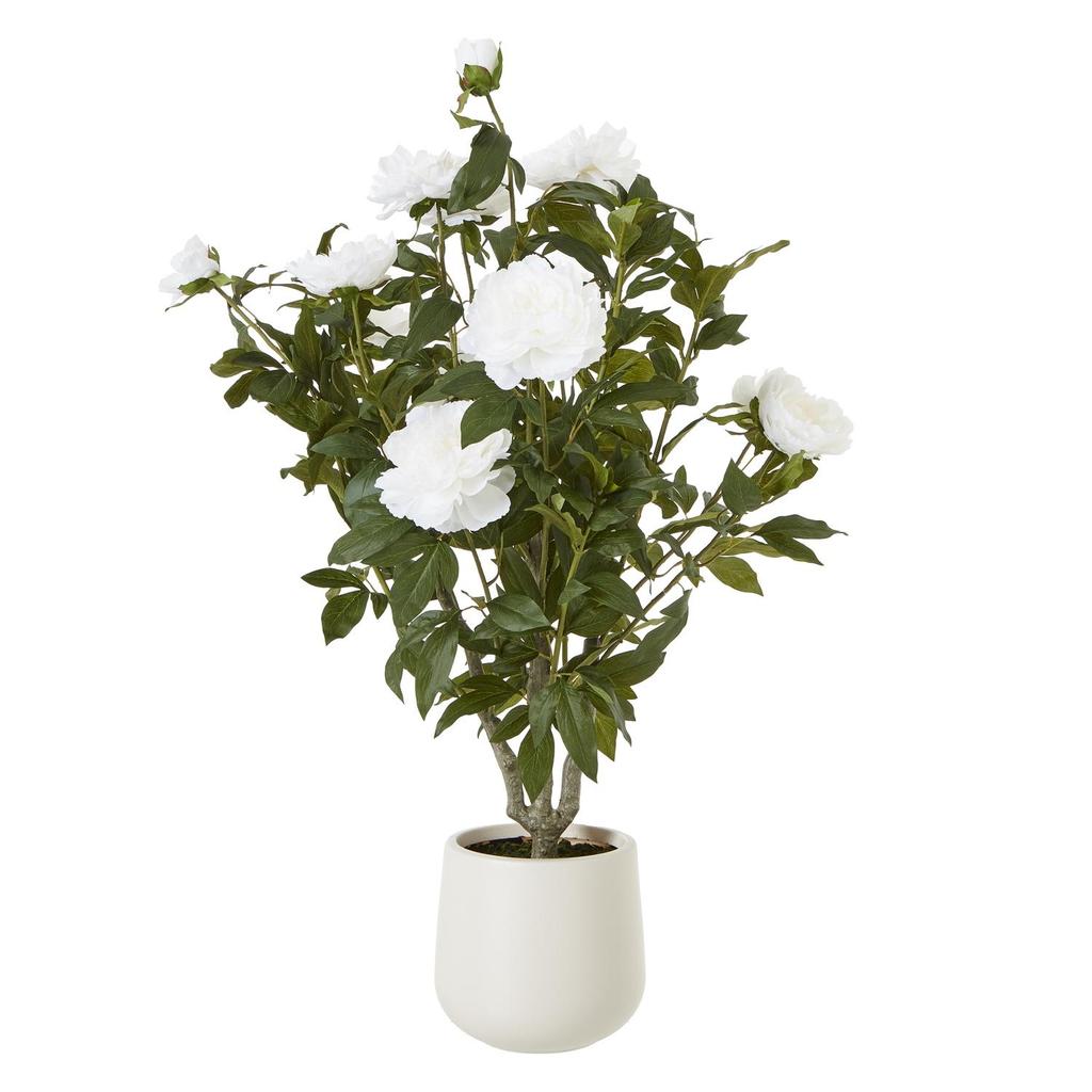Hill Interiors Peony Artificial Potted Plant