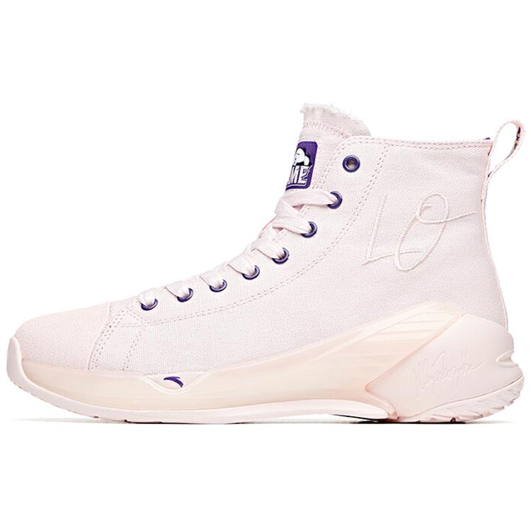 

Новые противоскользящие износостойкие баскетбольные кроссовки с высоким верхом Anta Женские розовые 122021804S-3 37.5