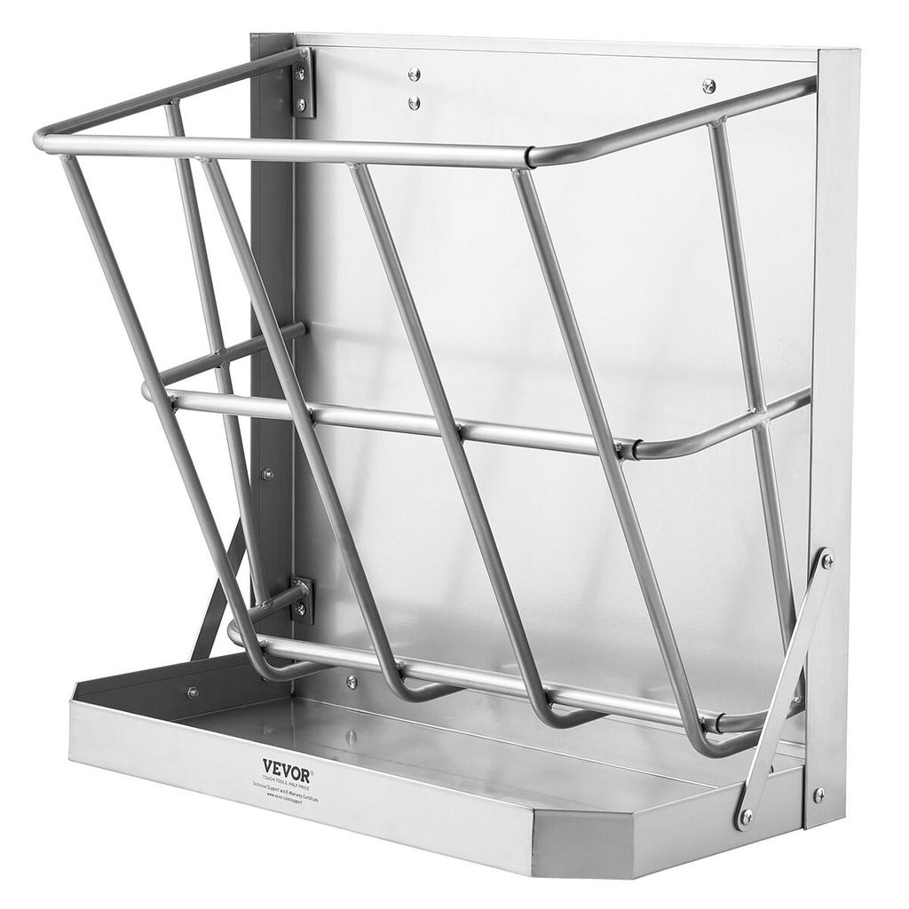 Wandmontierter Ziegen-Heufutterautomat 2 in 1 Heu- und Futterautomat 21 Gallonen