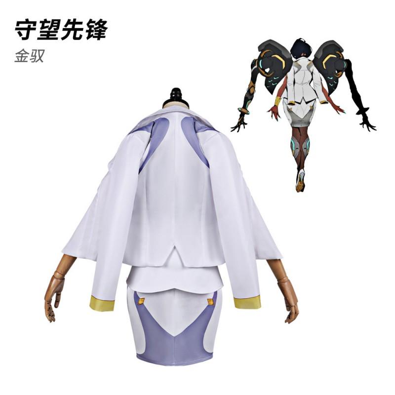 Overwatch Game Cosplay Costume Gold Set Halloween Party Role Play Outfit Comic Con