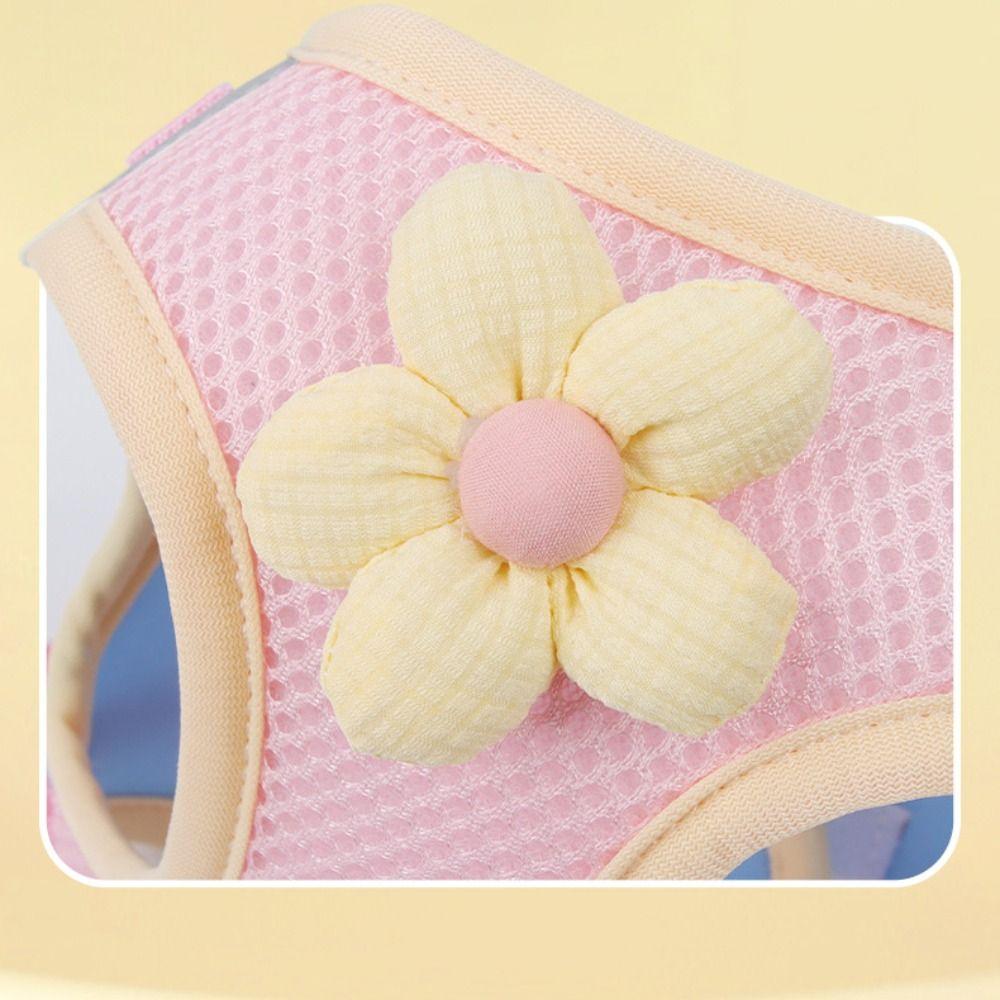 Breathable Dog Leash Set Anti Escape Cat Chest Strap Cat Accessories Pet Harness Vest  Puppy Akita