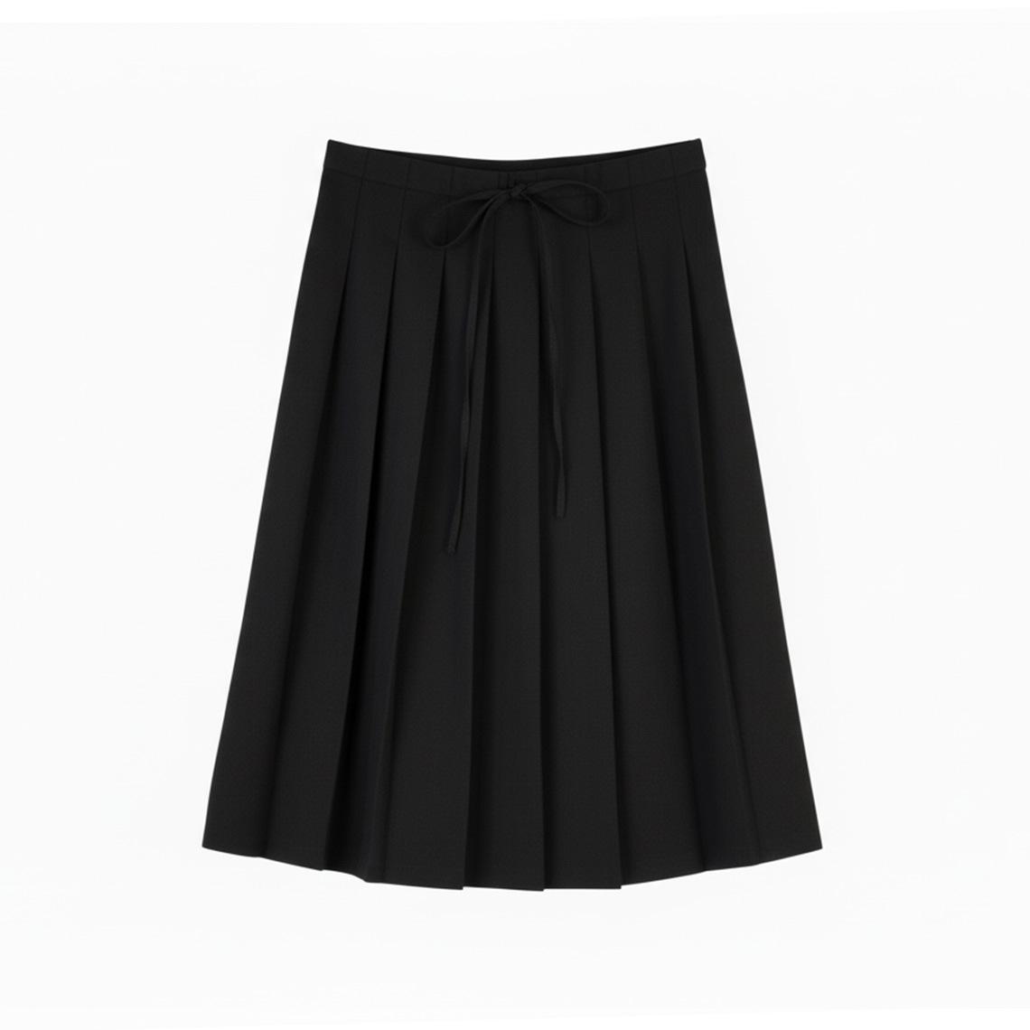 

Женская плиссированная юбка А-силуэта с высокой талией: Элегантный, Стройнящий и Универсальный для Весны/Лета. One Size чёрный