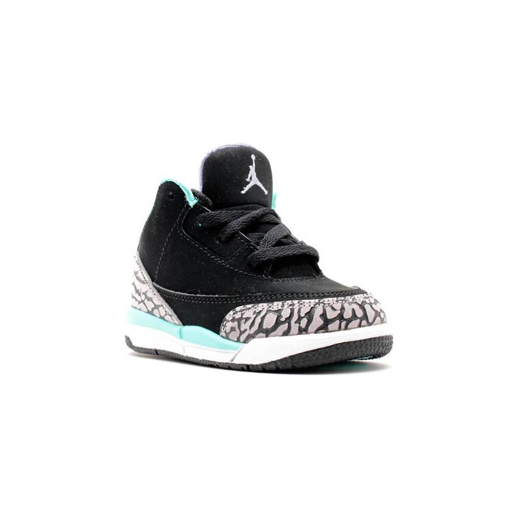 Jordan Air Jordan 3 Tiffany TD High top Casual Shoes Black Infant And Toddler 654964-045