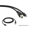 Reliable MicroUSB To USB B Printer Cable Works with Printers, Scanners, Keyboards