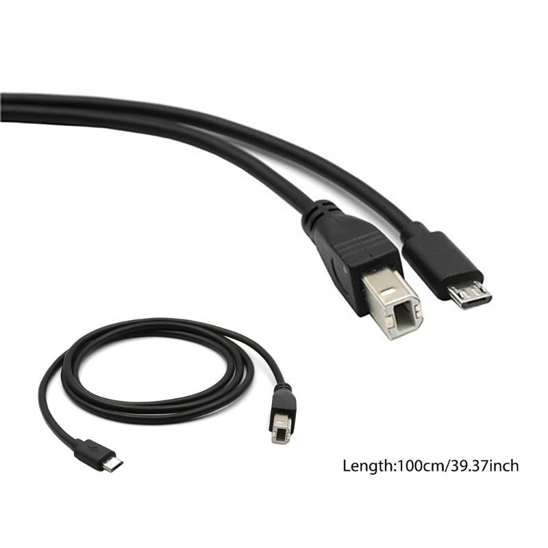 Reliable MicroUSB To USB B Printer Cable Works with Printers, Scanners, Keyboards