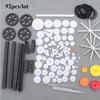 92 Kinds of Gear One Set 92pcs Gear Bag Plastic Gear Models Gear for Model Robot Car DIY Accessories