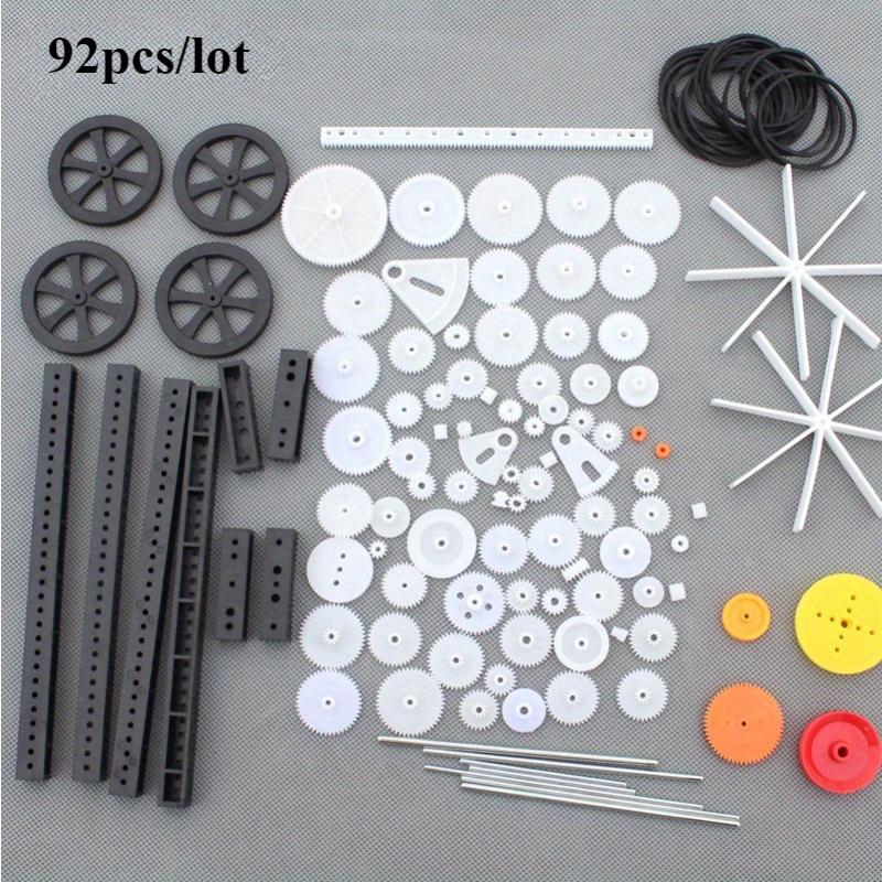 92 Kinds of Gear One Set 92pcs Gear Bag Plastic Gear Models Gear for Model Robot Car DIY Accessories