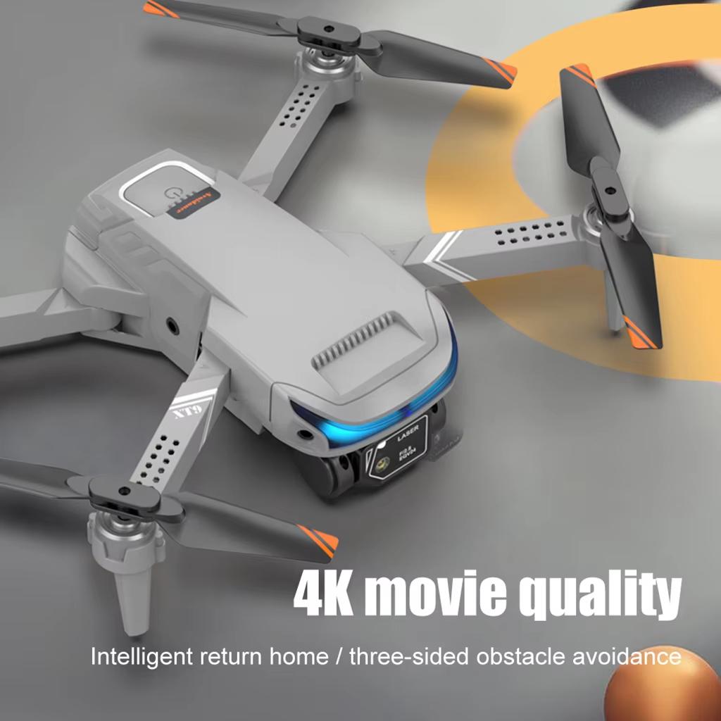 New XT9 Drone 4K Dual HD Camera 360 Degree Obstacle Avoidance 5G WiFi Mini Drone Remote Control Quadcopter Toy Gift