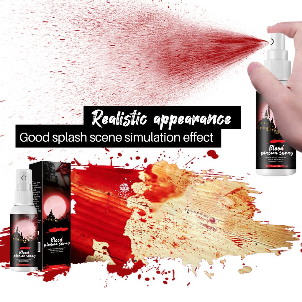 30ml Fake Blood Spray For Cosplay ,Blood Washable For Clothes And Face,Fale Blood Makeup