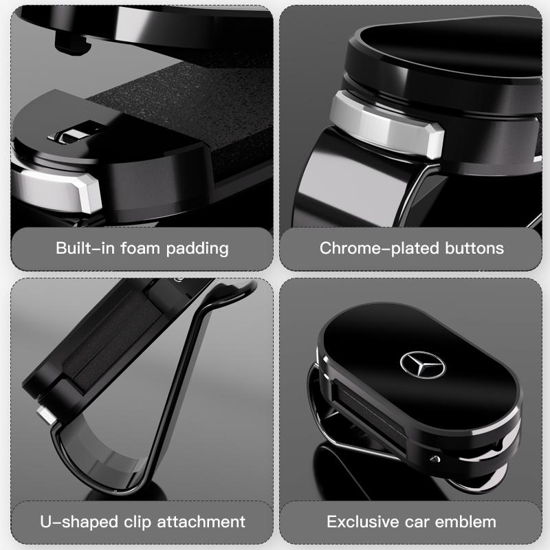 ULA5 For Mercedes-Benz GLC X253 X254 C-Class W205 W206 A-Class W177 GLA E-Class W213 W212 GLE Car Sun Visor Glasses Clip Accessories