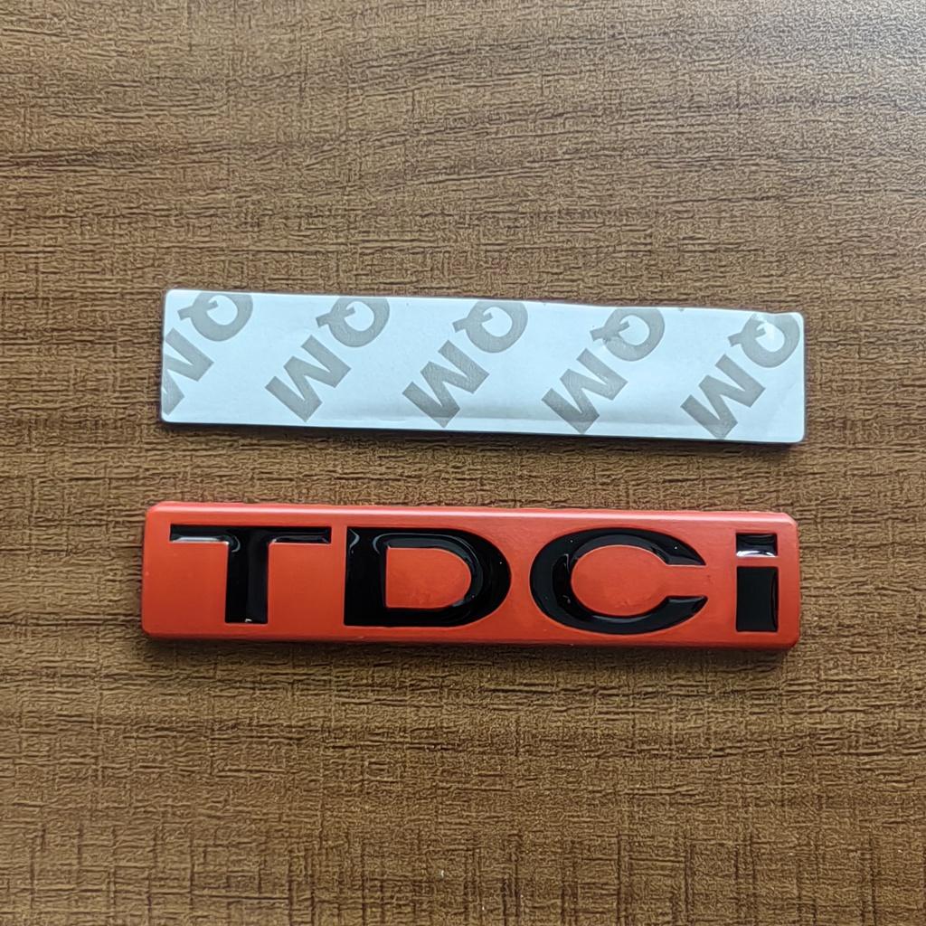 3D Metal Chrome Black Logo TDCI Emblem Car Fender Trunk Badge For Fiesta Kuga Mondeo MK3 Focus MK2 TDCI Sticker Accessories