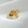 Orange Zircon Crystal Rhinestone Bee Animal Bird Broche Pin New Trendy Brooch Fashion Jewelry Girl Accessories For Women