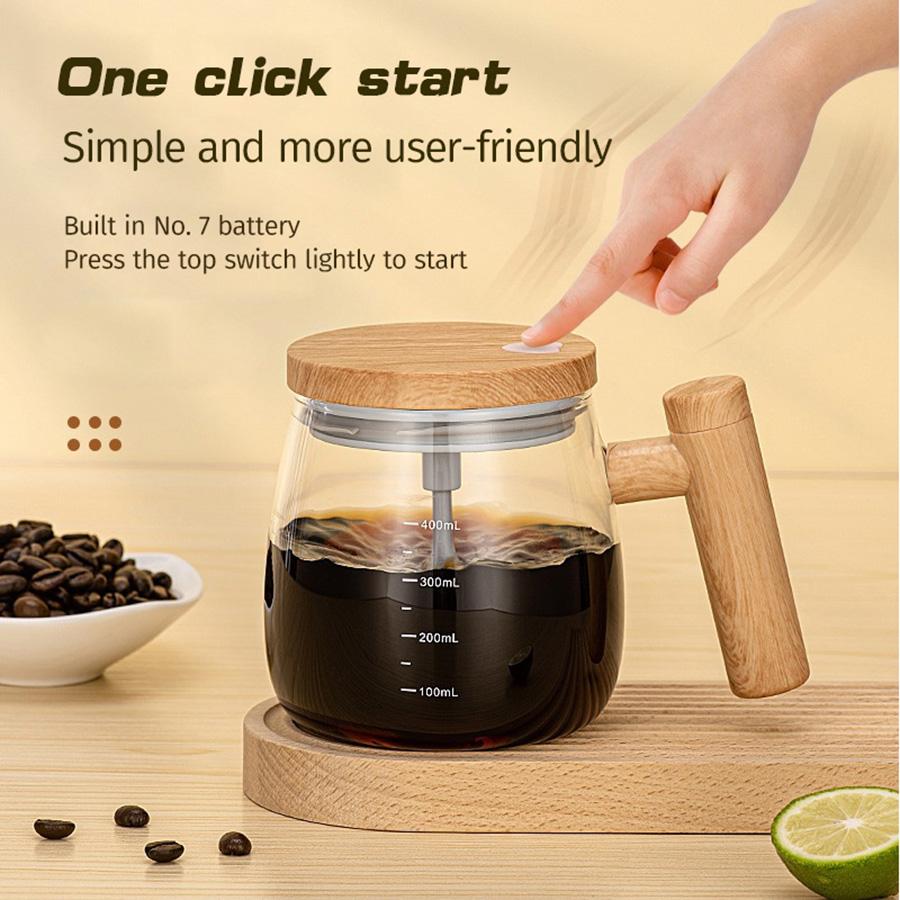 A high-temperature resistant mixing glass with a handle and storage function