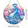 2D flat hanging decorative signs, interior wall or door decoration, Diwali peacock pattern decoration, interesting gifts for family and friends