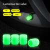 Automotive Tire Valve Cap Universal Waterproof Reusable Washable Detachable Anti-corrosive Luminous Caps Accessories