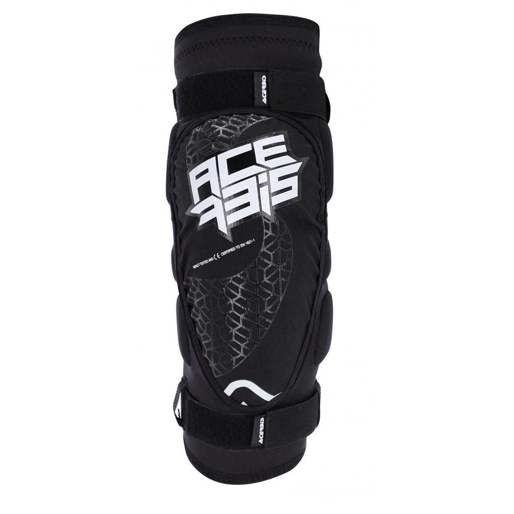 ACERBIS SOFT Elbow One Size Fits Guards, Black/White, All, AC-23456
