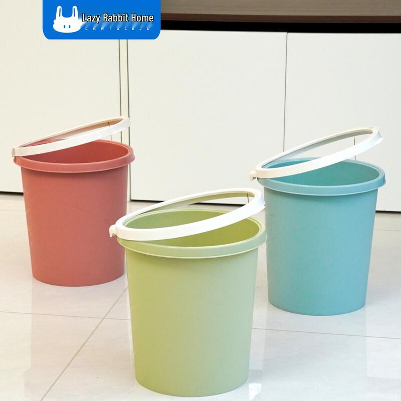 Lazy Rabbit Leju 7808 Plastic Trash Can 10-Pack