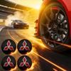 4 Pezzi 56mm Per Ralliart Outlander Pajero Lancer Tappi Centrali Ruote Auto Adesivi Emblema Decalcomanie Accessori Decorativi