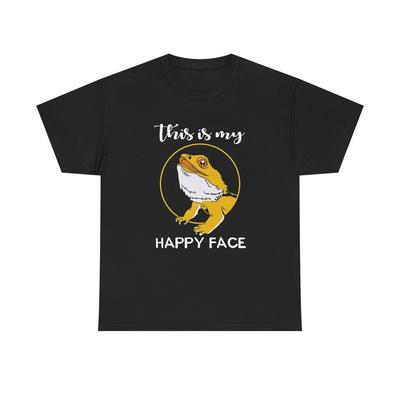 This Is My Happy Face Graphic T-Shirt Comfy Cotton Tee Brand NEW Unisex T-Shirt
