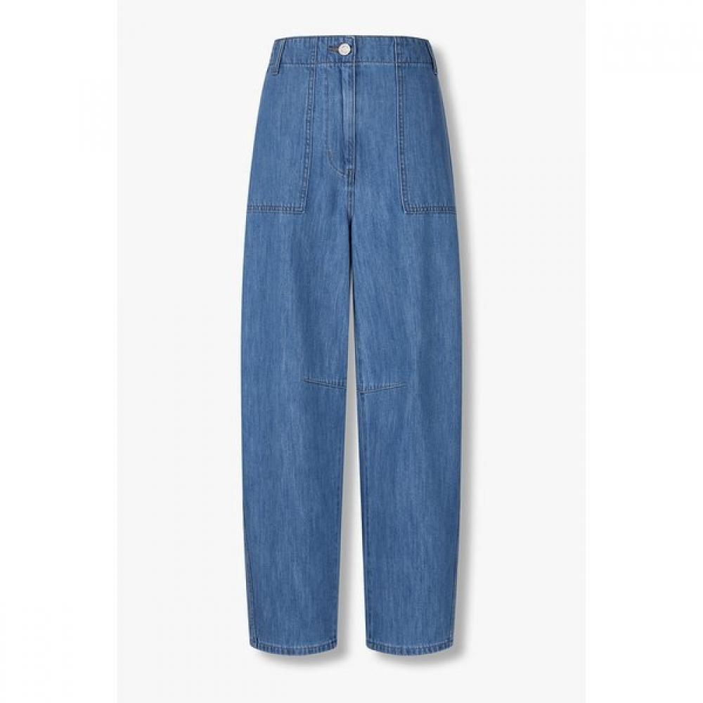 Studio Tomboy Carpenter Pocket Baggy Fit Denim Pants 9105362101ar 55 (indigo)/S(55)