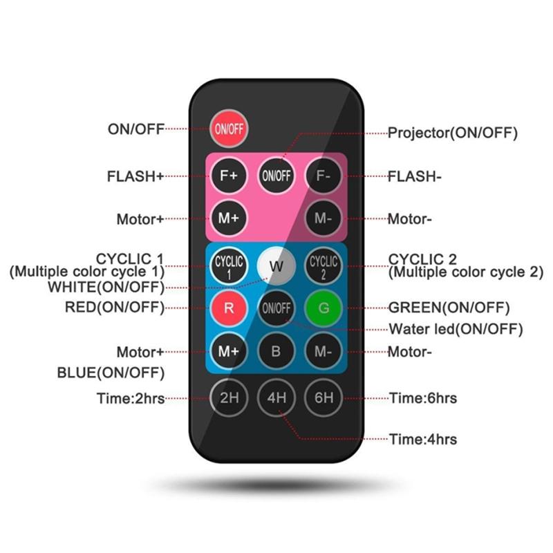 

Dual Water Pattern Christmas Projection Lamp Indoor Decorative Projector Light with 16 Cards US Plug