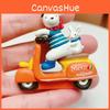 Resin Cartoon Dog Rabbit Figurine Ride Motorcycle For Home Office And Gift Party