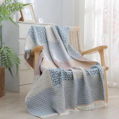 Cotton Gauze Leisure Blanket Adult Household Towel Blanket Lunch Break Blanket Student Blanket Nordic Style Yarn Hair Towel