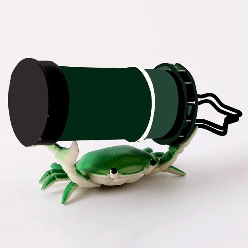 Funny Crab Desktop Pen Holder Creative Cute Crab Pen Holder Weightlifting Crabs Penholder Bracket Storage Rack Stationery
