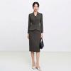 Women's Elegant Grey-Brown Professional Suit Set
