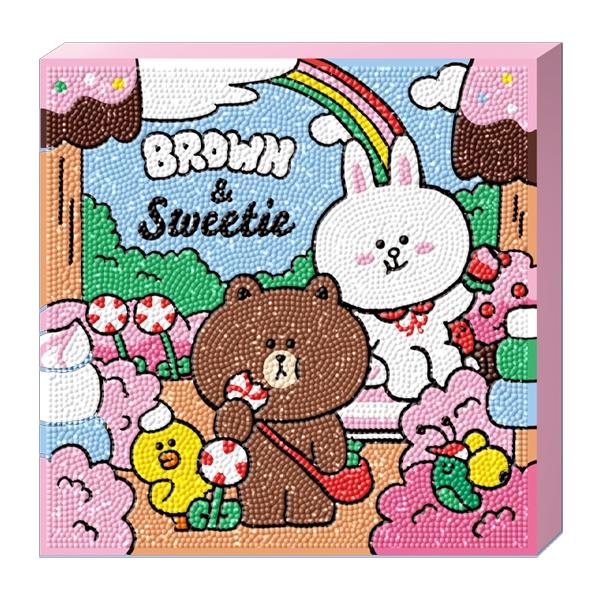 

Корейская игрушка типа Canvas Cross Sweet Line Friends 25 25