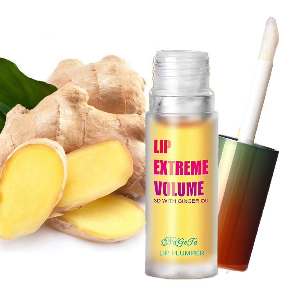 Lip Plumper Oil Serum Lip Enhancer Ginger And Mint Plant Lip Gloss Oil Moisturizing Beauty Lips Skin Care Sexy Lips