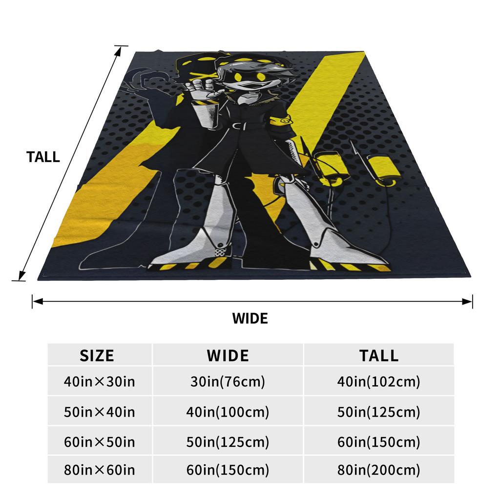 Murder Drones Flannel Blanket Romance Comedy Funny Throw Blanket for Home 125*100cm Rug Piece