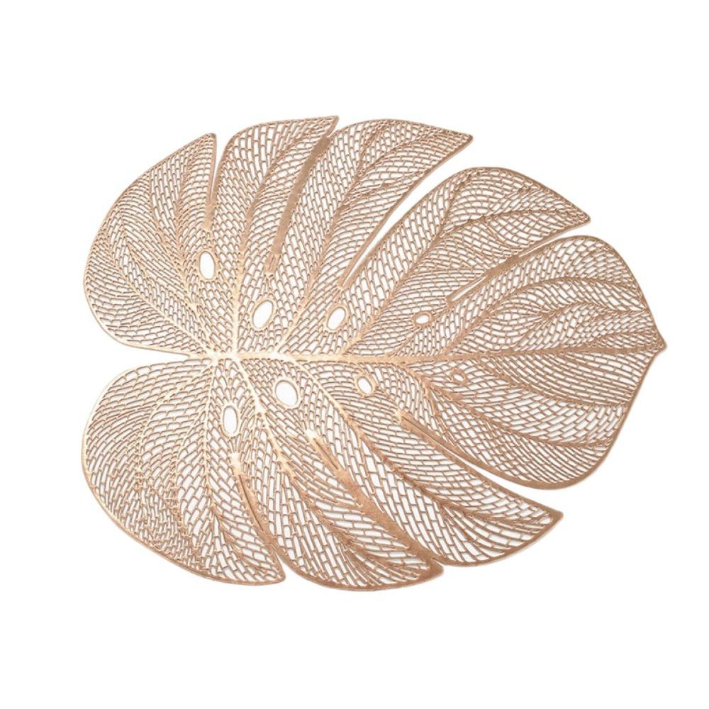 3pcs Hollow Table Mat Anti-stain Tableware Pad Dinner Table Decoration Coaster  Wedding