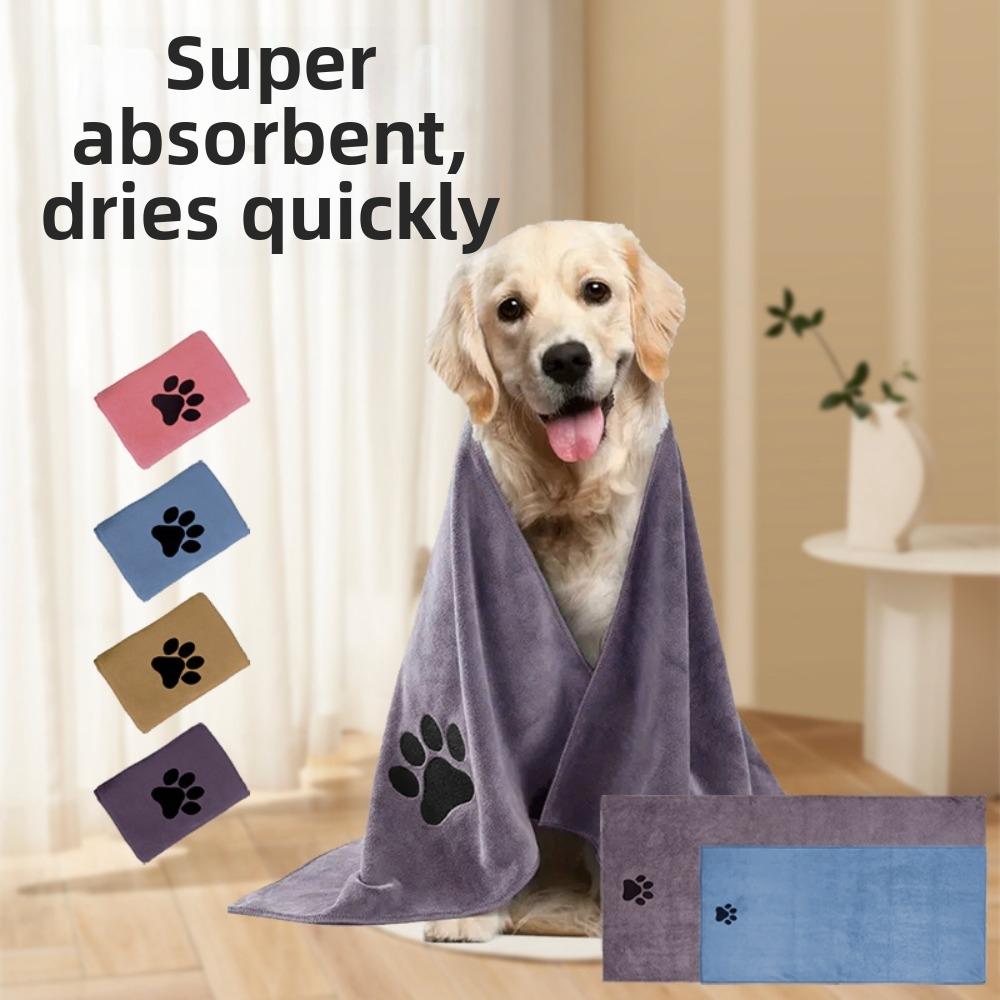 75cm/100cm Pet Grooming Towel Highly Absorbent Pet Cloth Breathable Dog Towels Drying Dogs
